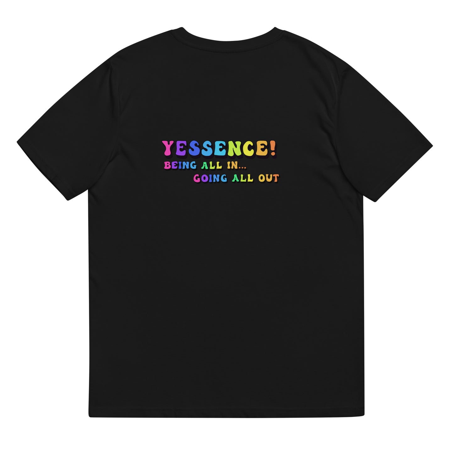 Colorful YESSENCE! Unisex organic cotton t-shirt